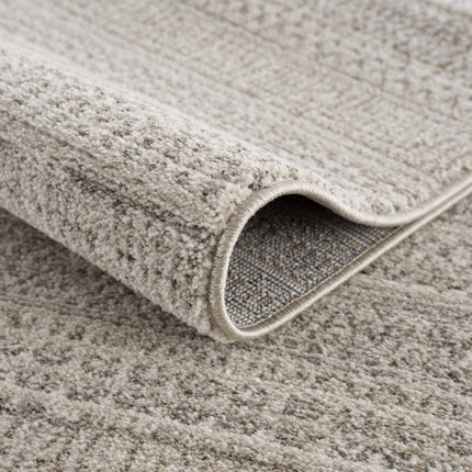 Nate Beige Tribal High Pile Carpet Rugs TriadCommerceInc