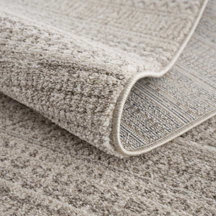Nate Beige Tribal High Pile Carpet Rugs TriadCommerceInc