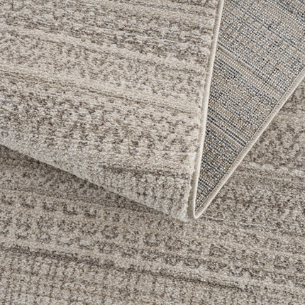 Nate Beige Tribal High Pile Carpet Rugs TriadCommerceInc
