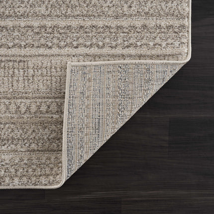 Nate Beige Tribal High Pile Carpet Rugs TriadCommerceInc