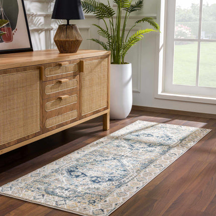 Brend Blue Medallion Area Rug - Clearance Rugs TriadCommerceInc