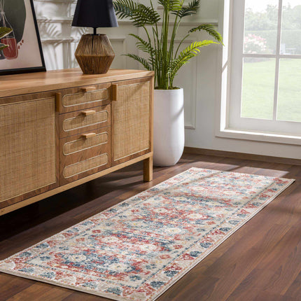 Bindi Blue & Rose Area Rug - Clearance Rugs TriadCommerceInc