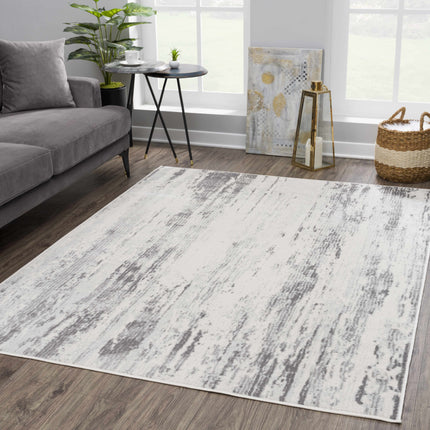 Tigrima 2320 Ivory & Gray Abstract Rug - Promo Rugs TriadCommerceInc