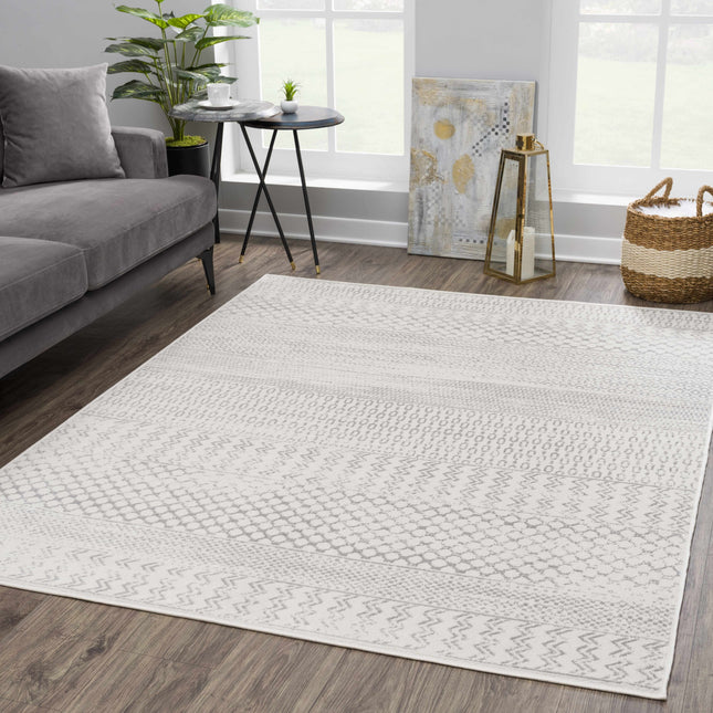 Tigri Aztec Ivory & Gray 2318 Area Rug - Clearance Rugs TriadCommerceInc