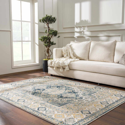 Brend Blue Medallion Area Rug - Clearance Rugs TriadCommerceInc