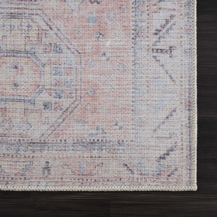 Morcott Peach Washable Area Rug Rugs TriadCommerceInc