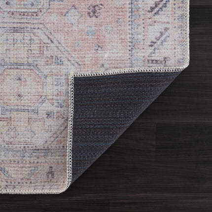 Morcott Peach Washable Area Rug Rugs TriadCommerceInc