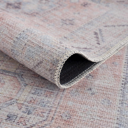 Morcott Peach Washable Area Rug Rugs TriadCommerceInc