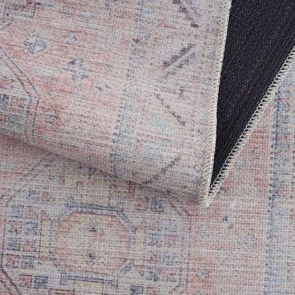 Morcott Peach Washable Area Rug Rugs TriadCommerceInc
