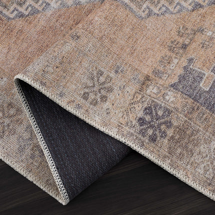 Carrabelle Peach Washable Area Rug - Clearance Rugs TriadCommerceInc