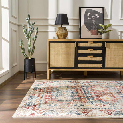 Bindi Blue & Rose Area Rug - Clearance Rugs TriadCommerceInc