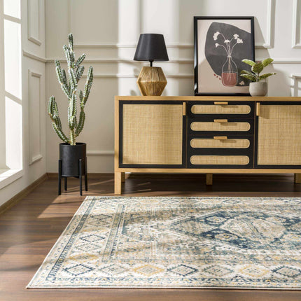 Brend Blue Medallion Area Rug - Clearance Rugs TriadCommerceInc