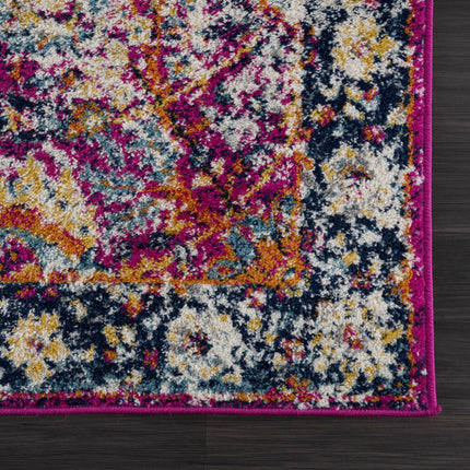 Vick Colorful Burgundy Rug Rugs TriadCommerceInc