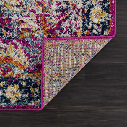 Vick Colorful Burgundy Rug Rugs TriadCommerceInc
