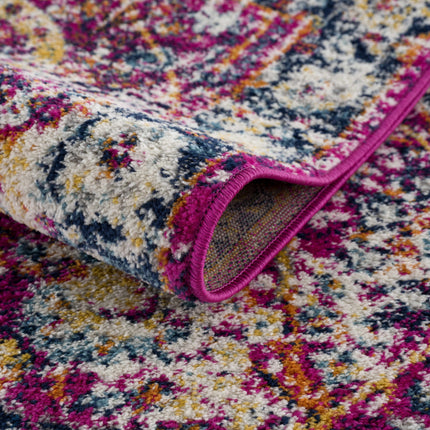 Vick Colorful Burgundy Rug Rugs TriadCommerceInc