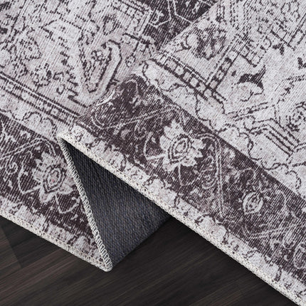 Rosman Black Tumble Dry Washable Rug - Promo Rugs TriadCommerceInc