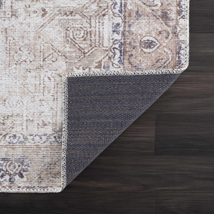 Beige Rosman Washable Rug - Limited Edition Rugs TriadCommerceInc