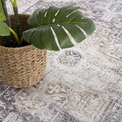 Beige Rosman Washable Rug - Limited Edition Rugs TriadCommerceInc