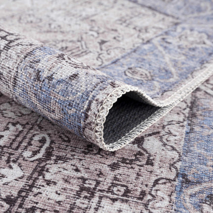 Rosman Blue&Beige Washable Rug - Promo - Clearance Rugs TriadCommerceInc
