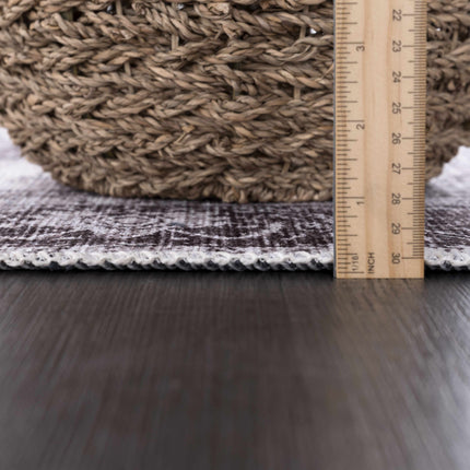 Rosman Black Tumble Dry Washable Rug - Promo Rugs TriadCommerceInc
