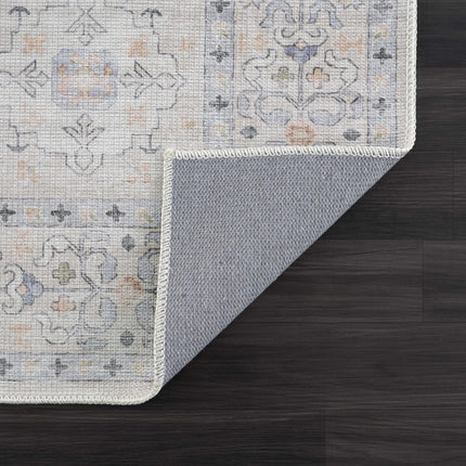 Beige Beckett Vintage Washable Area Rug - Promo Rugs TriadCommerceInc