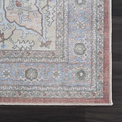 Brown Bagamanoc Medallion Washable Area Rug - Clearance Rugs TriadCommerceInc