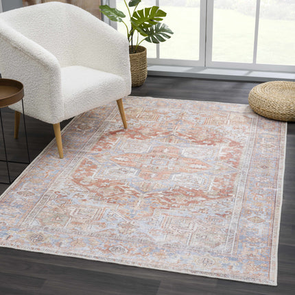 Rust Maayon Washable Rug Rugs TriadCommerceInc