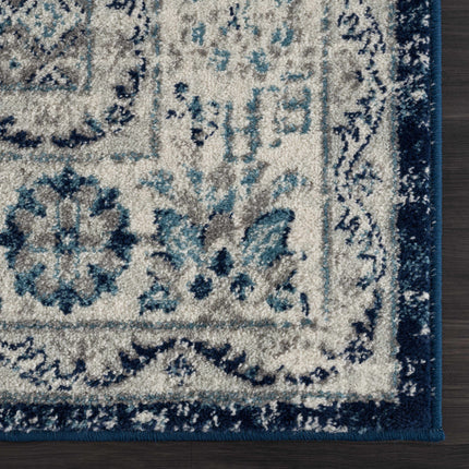 KMRSH-4604 Blue Medallion 5x7 Area Rug - Clearance Rugs TriadCommerceInc