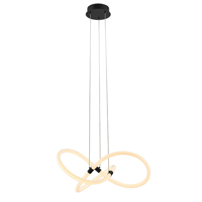 Daisy LED Adjustable Chandelier // Matte Black Chandeliers TriadCommerceInc   