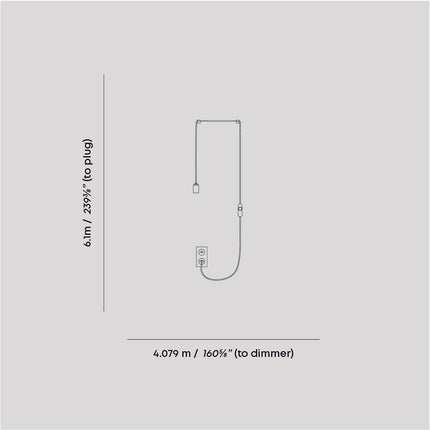 Oval Dim to Warm Plug-In Pendant in Graphite Home Decor > Lighting > Ceiling Lights > Pendant Lights TriadCommerceInc