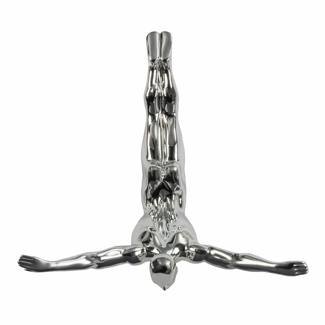 Diver Wall Decor Sculpture //11" Chrome Sculpture TriadCommerceInc   