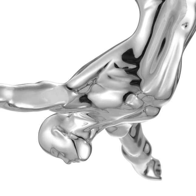 Diver Wall Decor Sculpture // 22" Chrome Sculpture TriadCommerceInc   