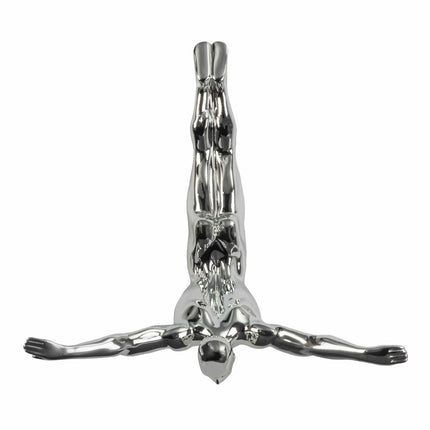 Diver Wall Decor Sculpture // 22" Chrome Sculpture TriadCommerceInc   