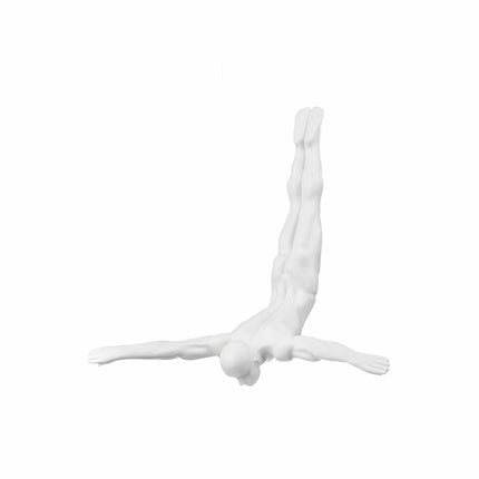 Diver Wall Decor Sculpture // 22" Matte White Sculpture TriadCommerceInc   