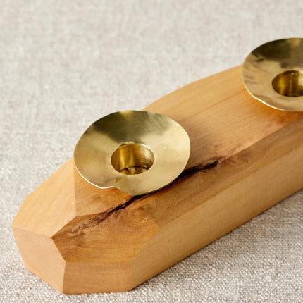 Double Wooden Incense and Candle Holder by Dor+Kie Décor TriadCommerceInc