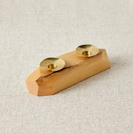 Double Wooden Incense and Candle Holder by Dor+Kie Décor TriadCommerceInc