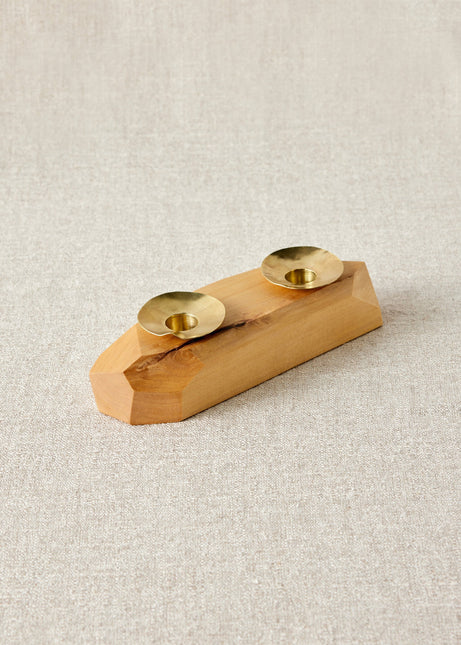 Double Wooden Incense and Candle Holder by Dor+Kie Décor TriadCommerceInc