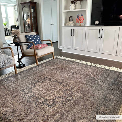 Greenpoint Dusty Blue Washable Rug Rugs TriadCommerceInc