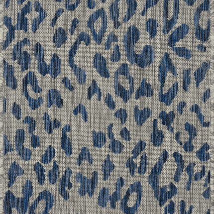 Skipsea Blue Leopard Performance Rug Rugs TriadCommerceInc