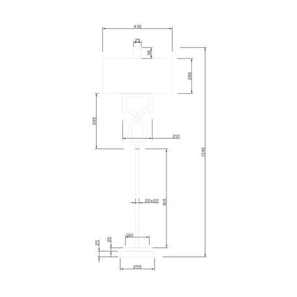 Rohr Modern Floor Lamp Lighting TriadCommerceInc