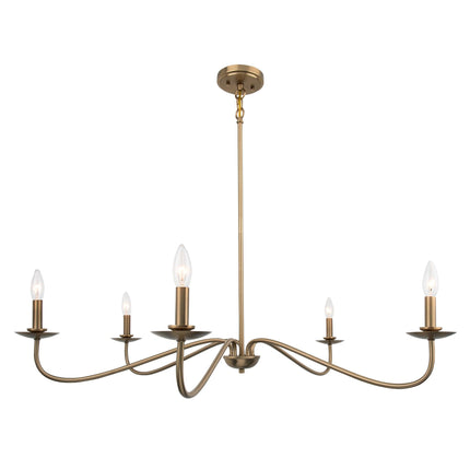 Ellie 5-Light Elegant Industrial Dimmable Chandelier Black Home Decor > Lighting > Ceiling Lights > Chandelier TriadCommerceInc Golden