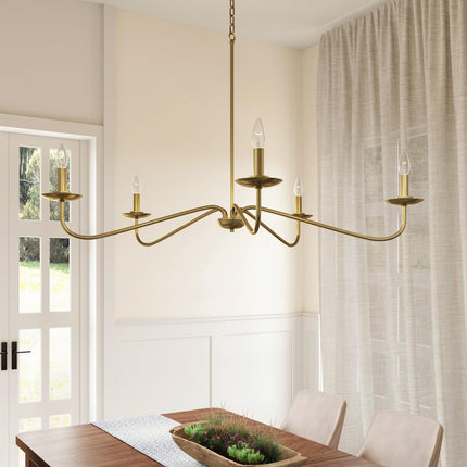 Ellie 5-Light Elegant Industrial Dimmable Chandelier Black Home Decor > Lighting > Ceiling Lights > Chandelier TriadCommerceInc
