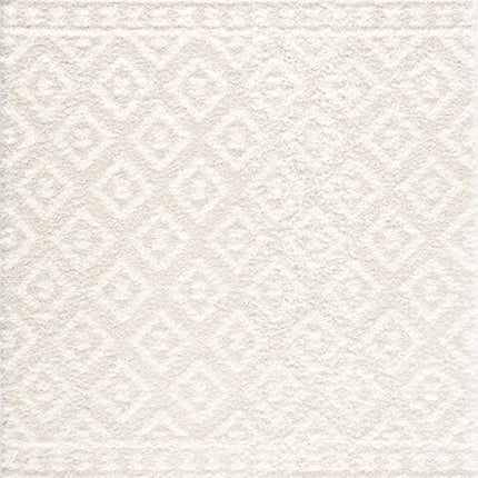 Eivin Cream Diamonds Plush Rug Rugs TriadCommerceInc
