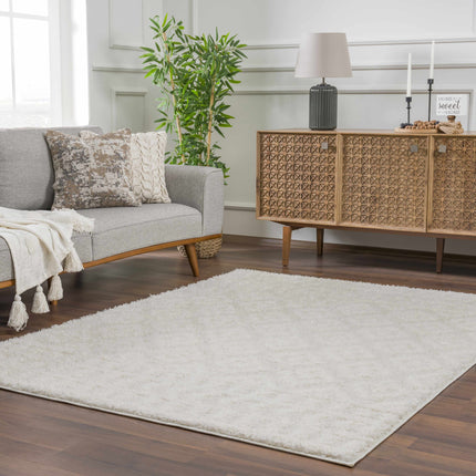 Eivin Cream Diamonds Plush Rug Rugs TriadCommerceInc