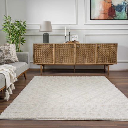Eivin Cream Diamonds Plush Rug Rugs TriadCommerceInc