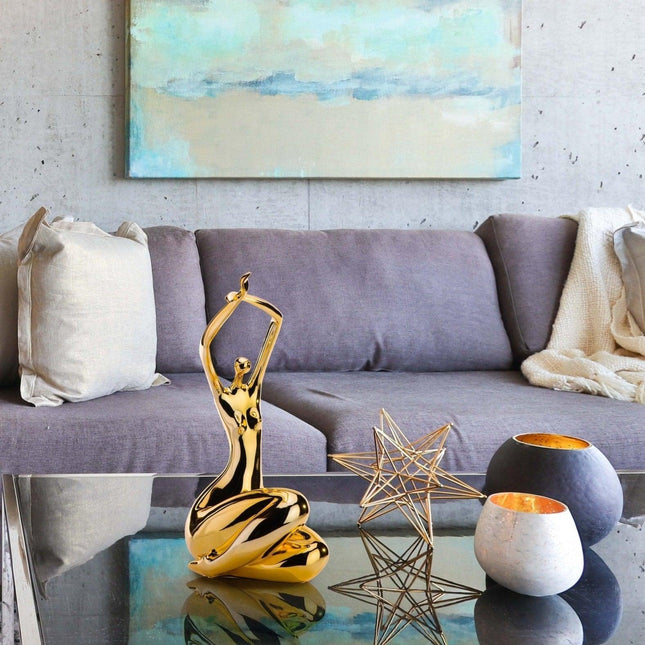 Elizabeth Sculpture //  Large Gold Sculpture TriadCommerceInc   