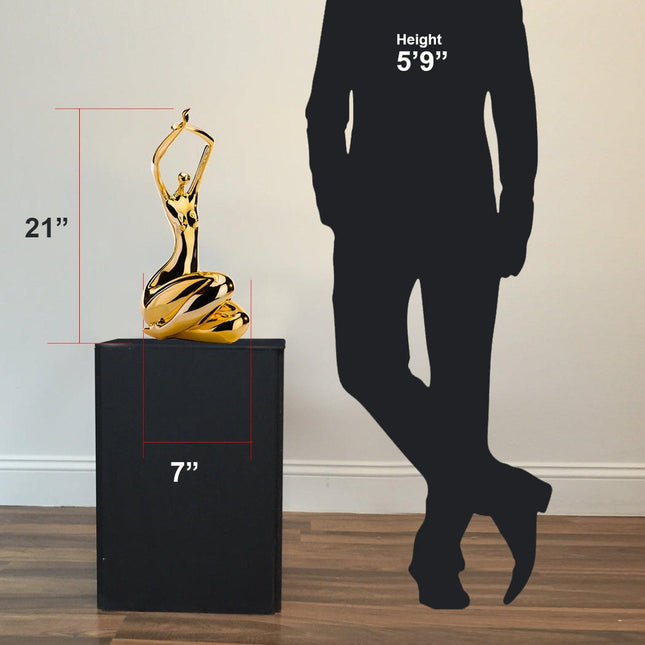 Elizabeth Sculpture //  Large Gold Sculpture TriadCommerceInc   