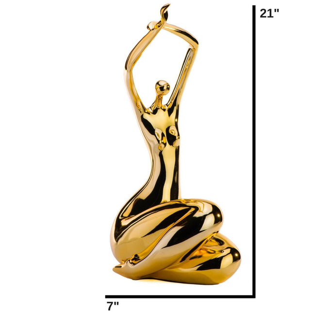 Elizabeth Sculpture //  Large Gold Sculpture TriadCommerceInc   