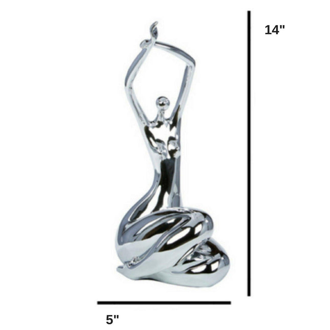 Elizabeth Sculpture // Small Chrome Sculpture TriadCommerceInc   