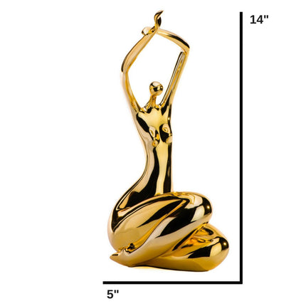 Elizabeth Sculpture // Small Gold Sculpture TriadCommerceInc   